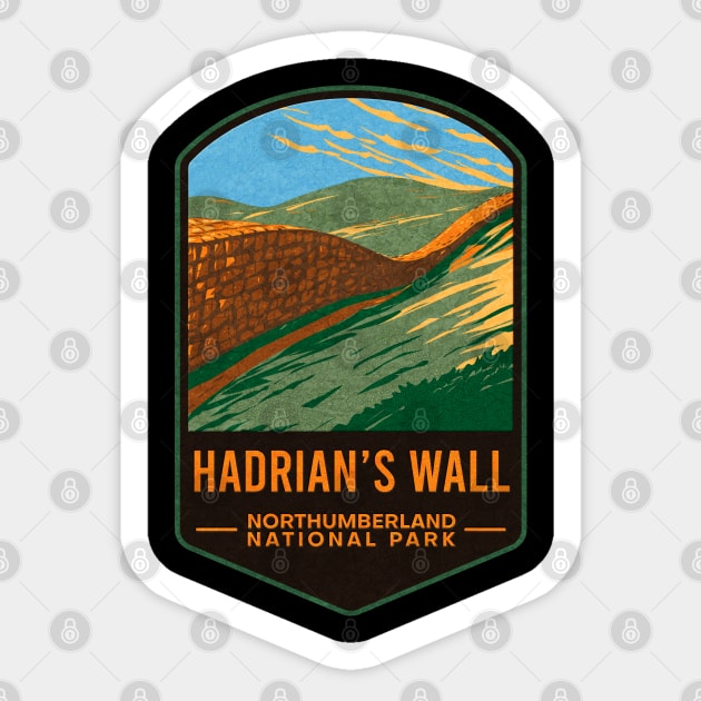 Hadrian’s Wall Northumberland National Park Sticker by JordanHolmes